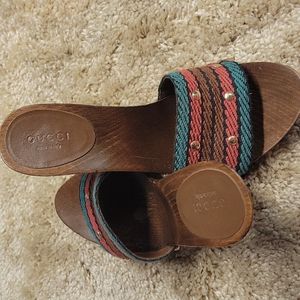 Gucci 4.5inch high heeled Sandals, size 6, good condition,